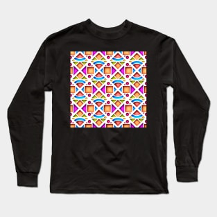 3d Сolorful Geometric Pattern Long Sleeve T-Shirt